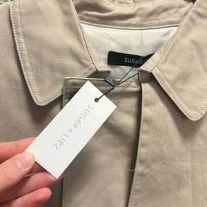 LARSON COTTON POCKETED TRENCH COAT - From Vici Dolls